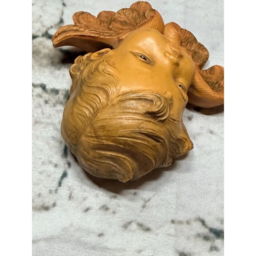 Vintage Italian Cherub Wall Plaque | Depose Italy | Angel Wall Decor | Capodimon